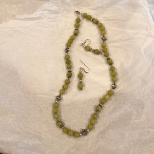 Necklace and earrings